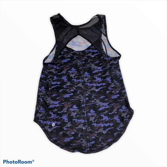 Lululemon camo tank top purple size 4 Mesh - Picture 7 of 7
